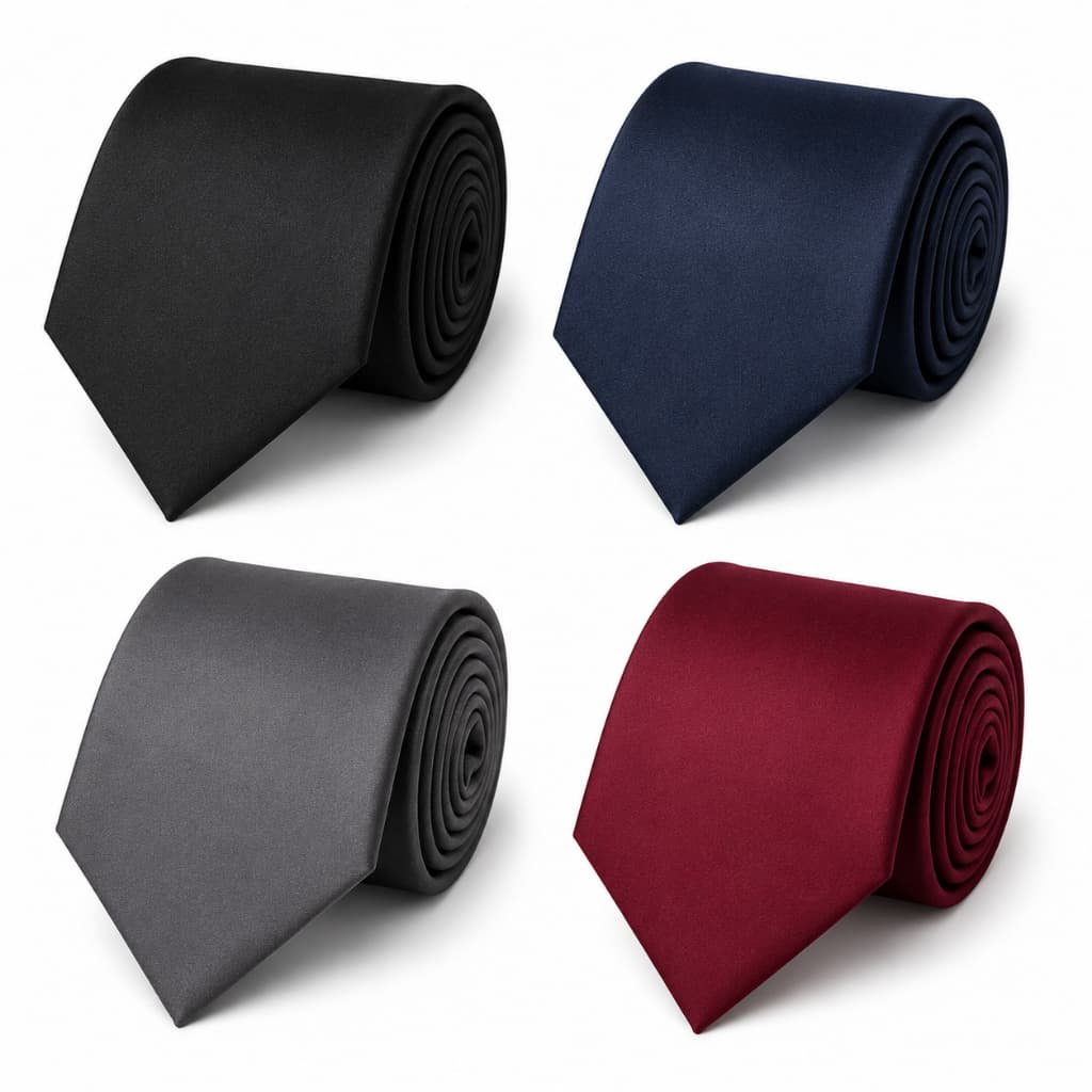 Combo 4 Gravatas slim Luxo Unissex | Trabalho, Casamento, Igreja e Eventos