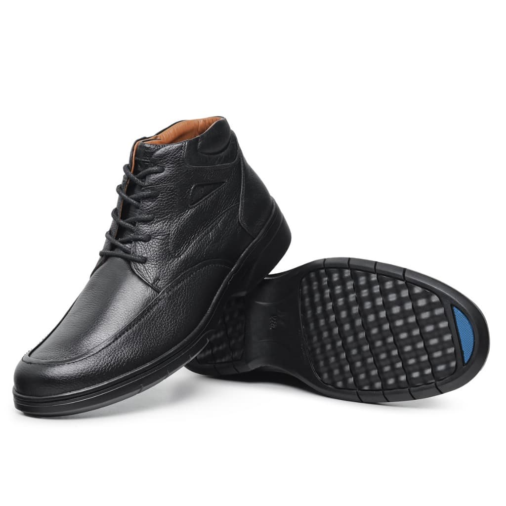 Botina Couro Masculina Lecas Casual Elegante Conforto e Durabilidade