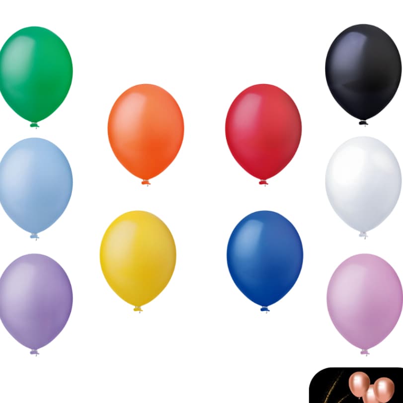 Bexiga Balão 7 Polegadas 18 cm com 50 Unidades coloridas