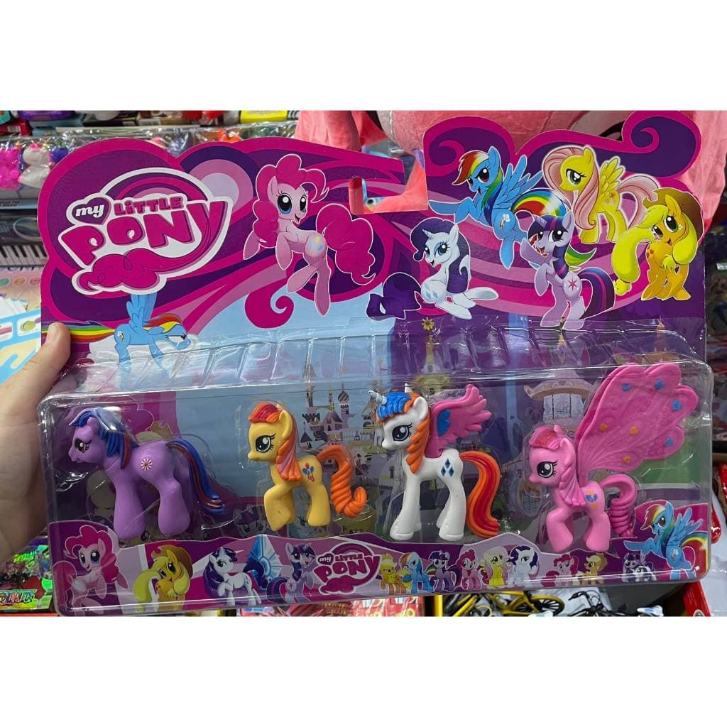 Brinquedo My Little Pony Coleção 4 Poneis Presente Infantil