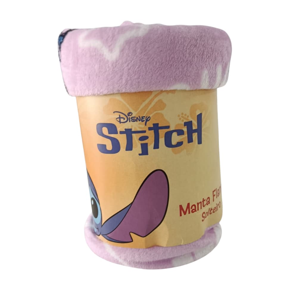 MANTA COBERTOR SOLTEIRO SOFT DISNEY STITCH