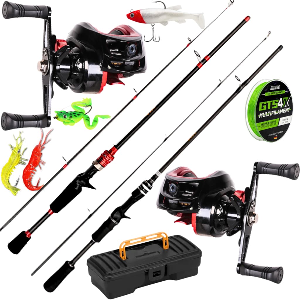 Carretilha De Pesca Anti Cabeleira Drag 10kg Vara de Fibra de Carbono Isca Artificial Multifilamento