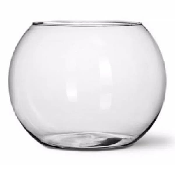 Vaso Aquário Redondo Vidro 4 Litros Decoração (QUEIMA DE ESTOQUE)