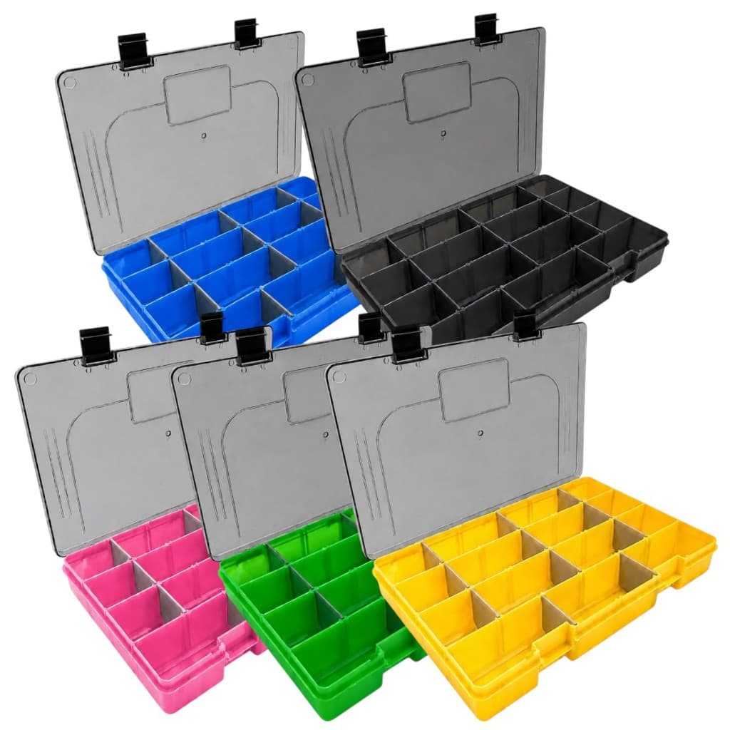 Estojo Pesca Acessórios Iscas Box 30 Rochel Pesca Tampa Fumê Colorido Escolha a Cor