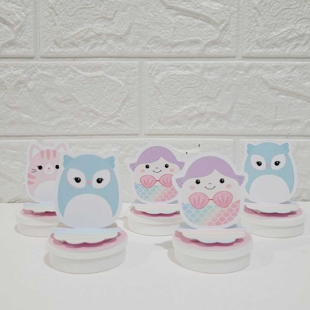 Aplique para Latinhas Squishmallows  Menina Festa Infantil Lembrancinhas Personalizadas.
