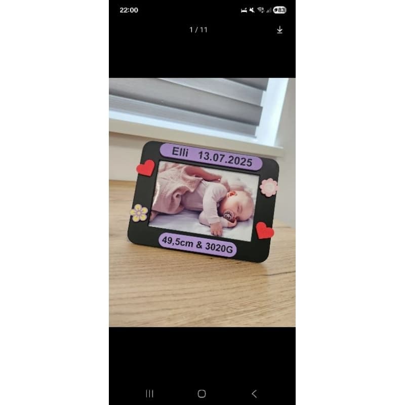 Porta-Retrato Personalizado de Nascimento – Uma Lembrança Para a Vida Toda