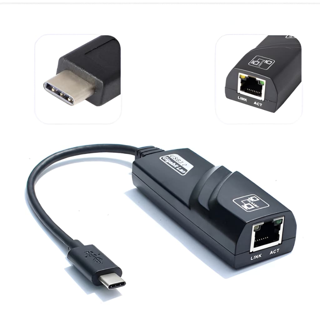 Adaptador Ethernet USB 3.0 para RJ45 10/100/1000Mbps Gigabit Ethernet