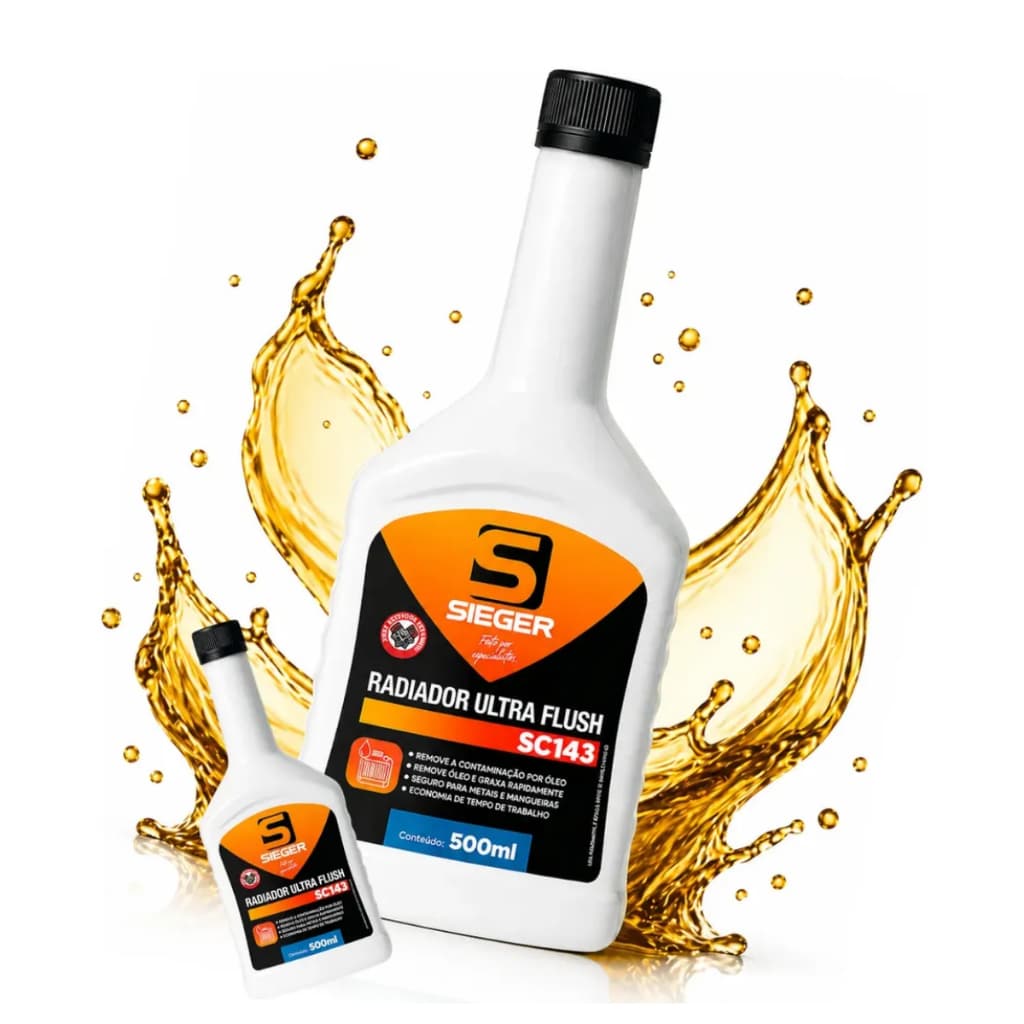 Limpa Radiador Ultra Flush Sistema de Arrefecimento Veículos Sieger 500ml