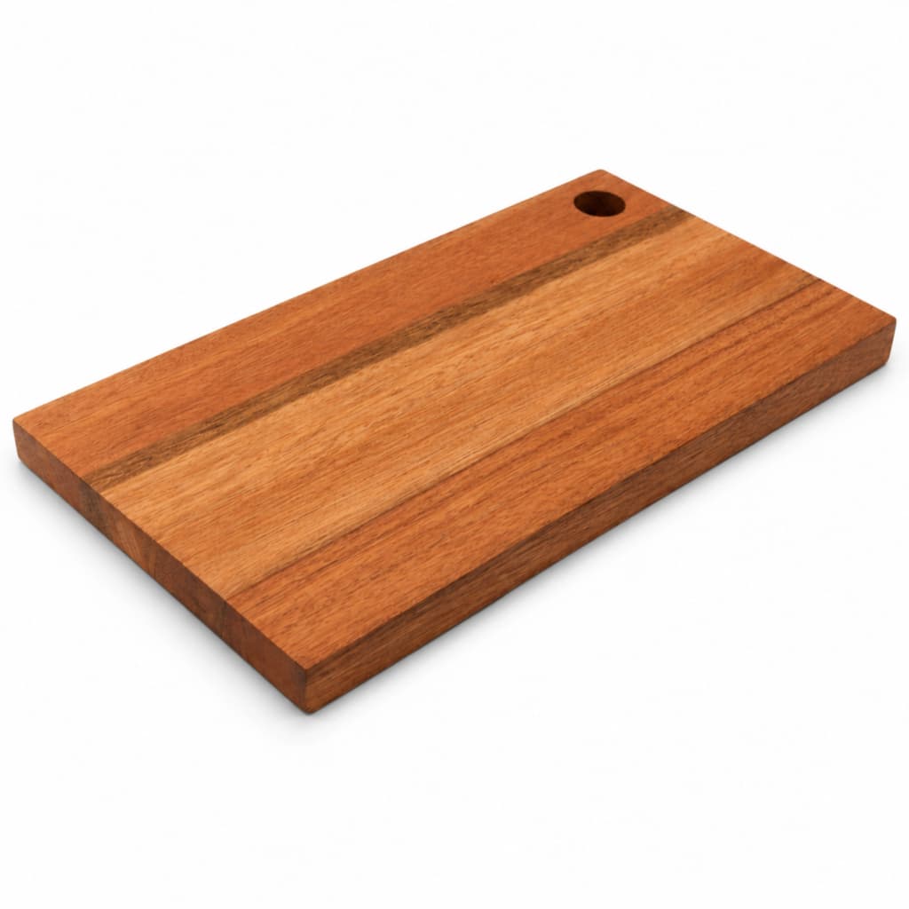 Tábua De Corte Madeira Maciça Multiuso Carne Legumes Essence 27x15cm