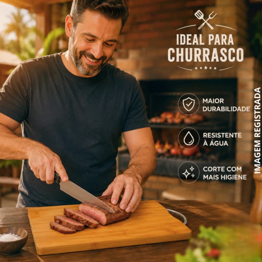 Tabua De Carne De Bambu Multiuso Tábua De Corte Para Cozinha