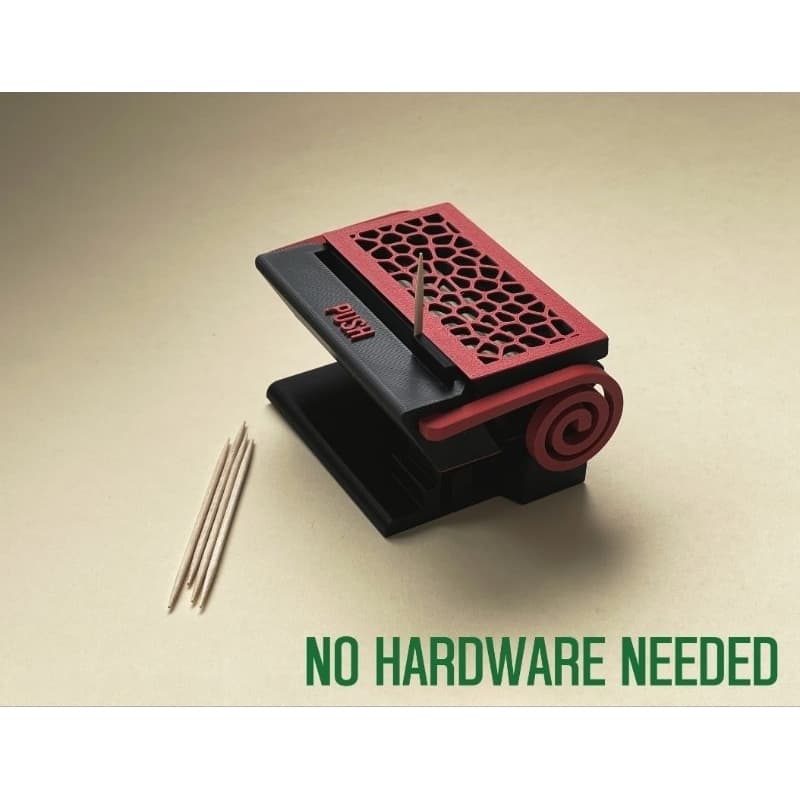 Porta Palito De Dente Automático Criativo Decorativo Impressão 3D Luxo