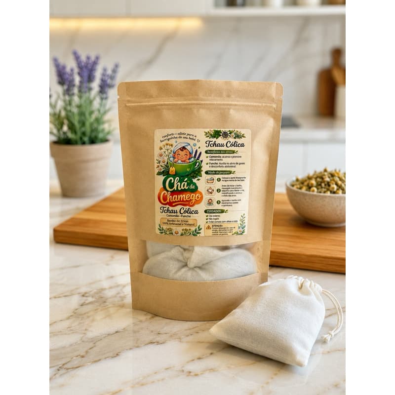 Tchau Cólica – Banho Natural para Alívio de Cólica em Bebês (7 unidades)