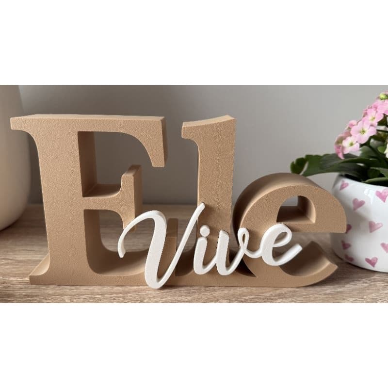 Placa Ele Vive- decoração perfeita