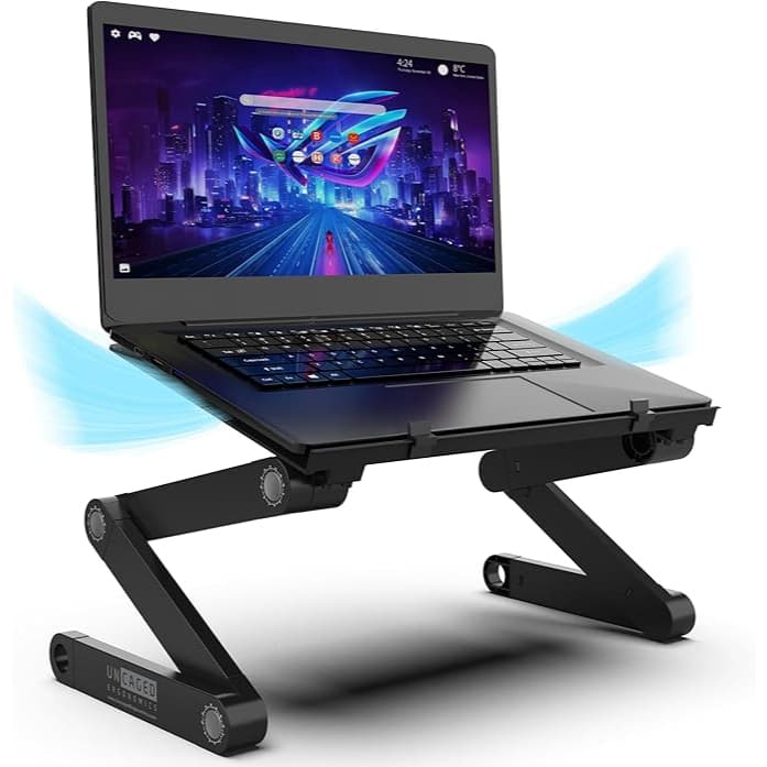 Suporte de laptop ajustável para mesa, suporte de laptop de altura ajustável, suporte dobrável para Notebook De Metal ..
