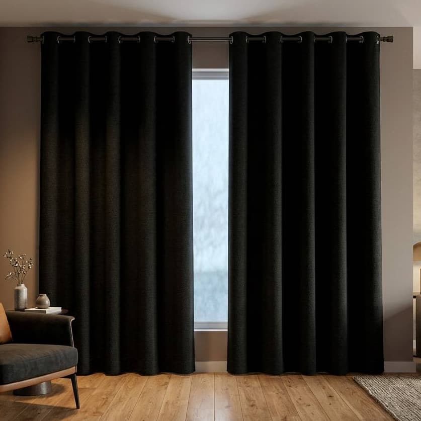 Cortina Jacquard Semi Blackou Requinte Sala Quarto 4 metros