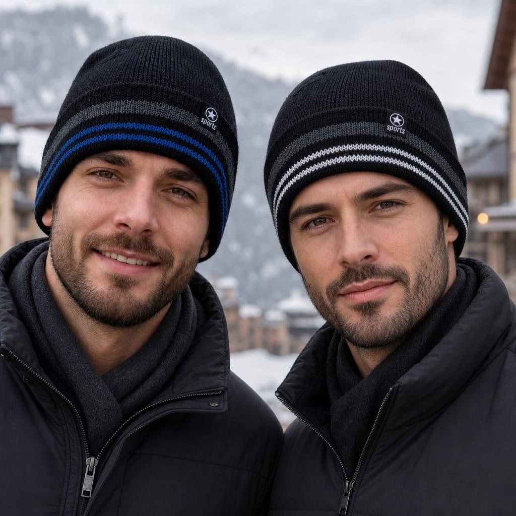 Touca Masculina Inverno Sport Térmica Confortável Quente Para Frio Viagem 0212