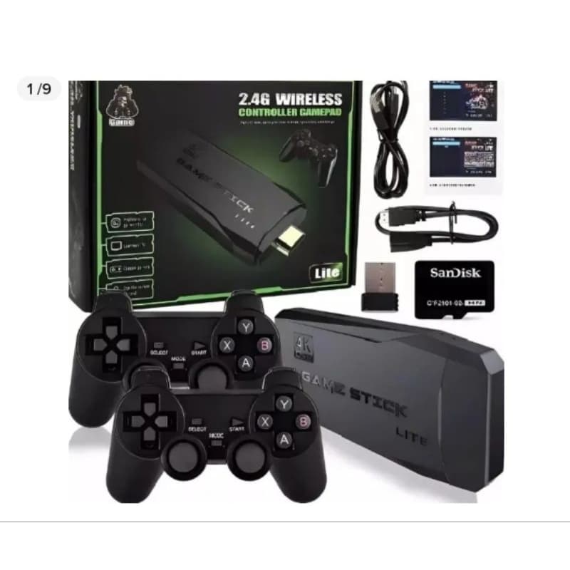 Console de Jogo Retro 4K Game Stick lite com 10 mil