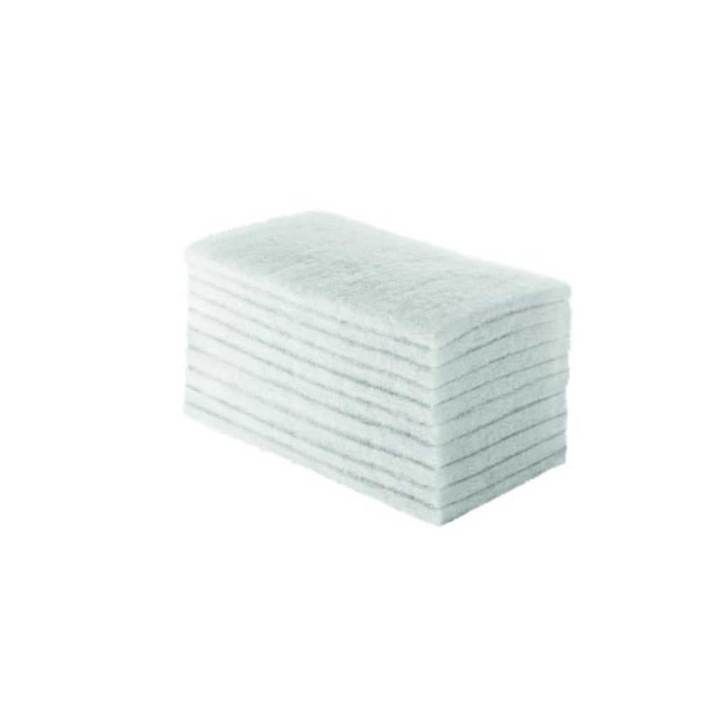 FIBRA LIMPEZA MACIA BRANCA 10X26 CM C/ 10 UNIDADES