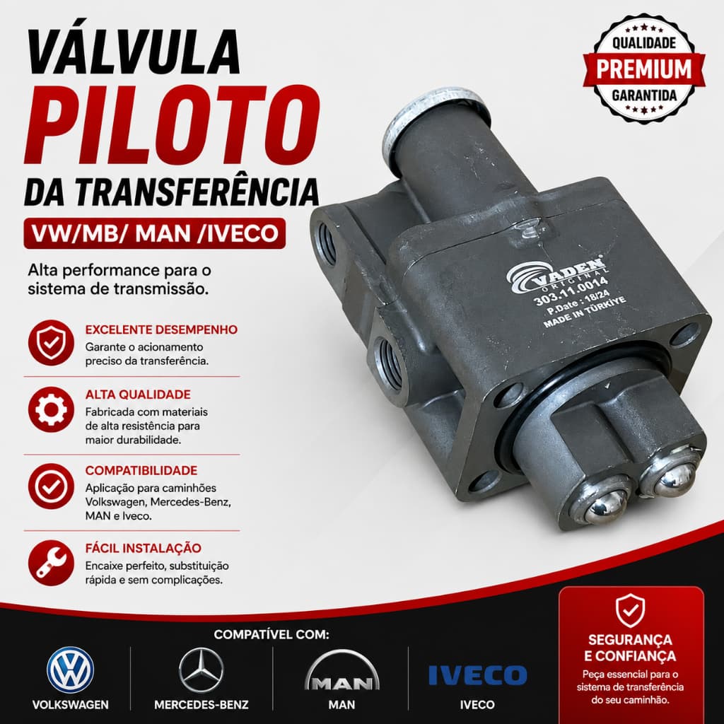 Válvula Piloto De Transferência Vw/mbb/man/iveco Compacta Completa