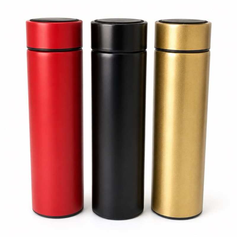 Garrafa Térmica 500ml com Sensor de Temperatura Digital LED