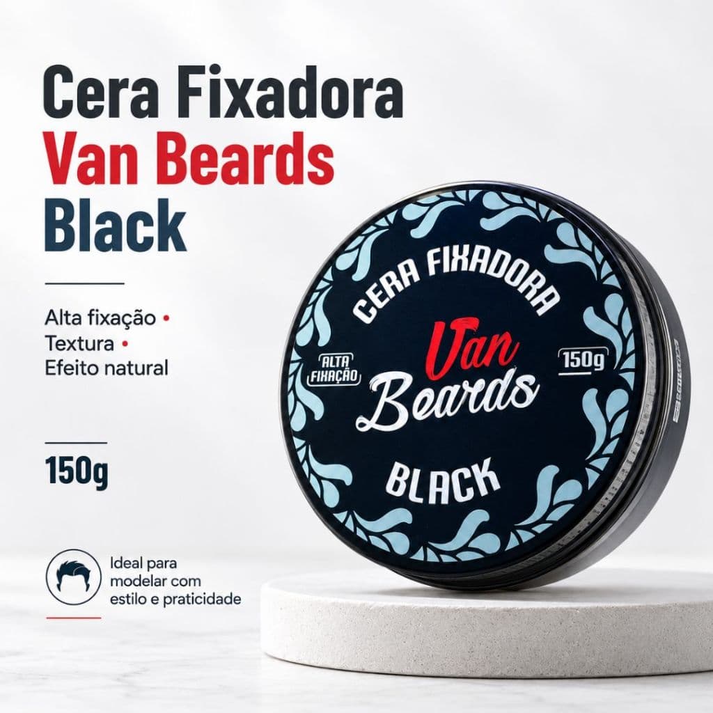 Pomada Modeladora Black 150g Fixadora Masculina Efeito Natural Alta Qualidade