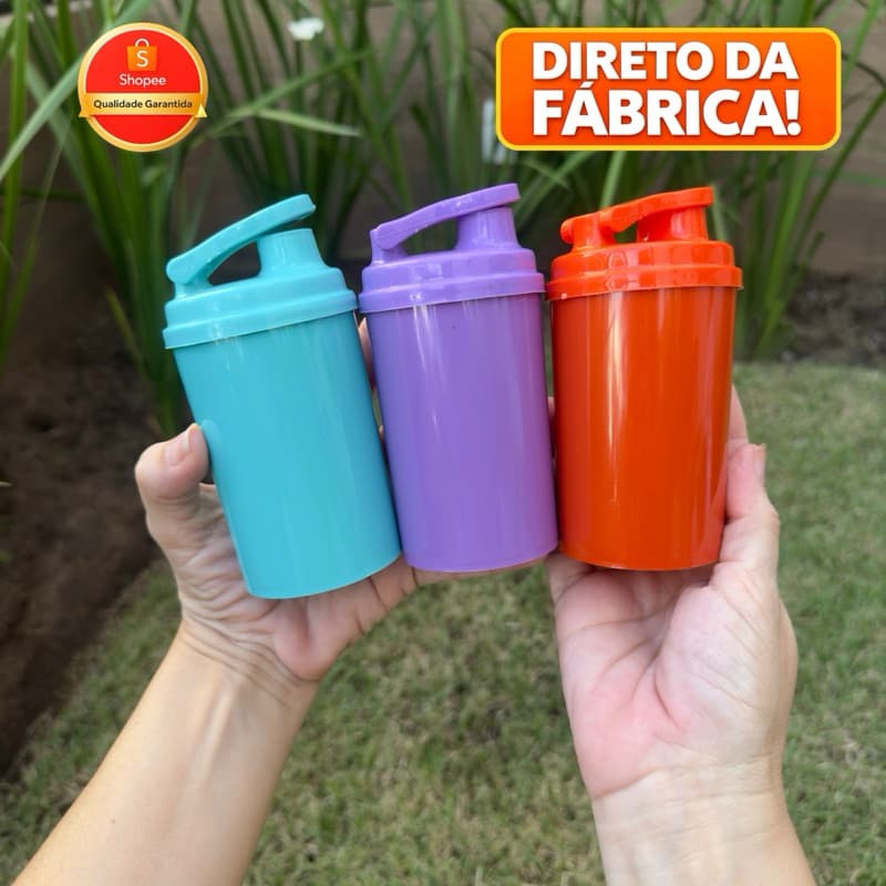 30 unidades Mini Coqueteleiras - Shakeiras com tampa squeeze para criança 200ml