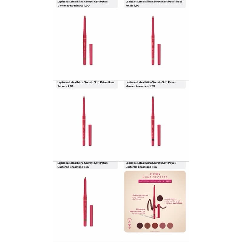 Lapiseira Labial Niina Secrets Soft Petals 1.2g