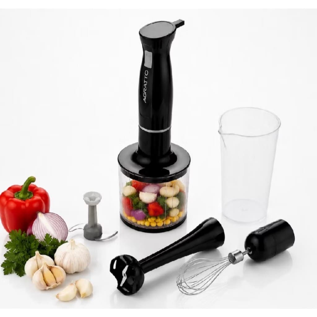 Mixer Processador Batedeira 3 Em 1 Agratto Com Função Turbo 700ml Triturador Multiuso 220V