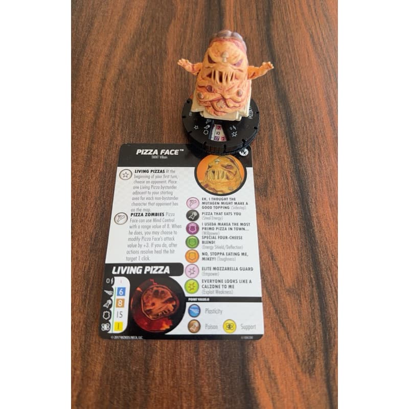 Lote Heroclix Teenagers Tartarugas Mutantes Ninjas Wizkids 2016 - Coleção Rara Pizza Face Vilão