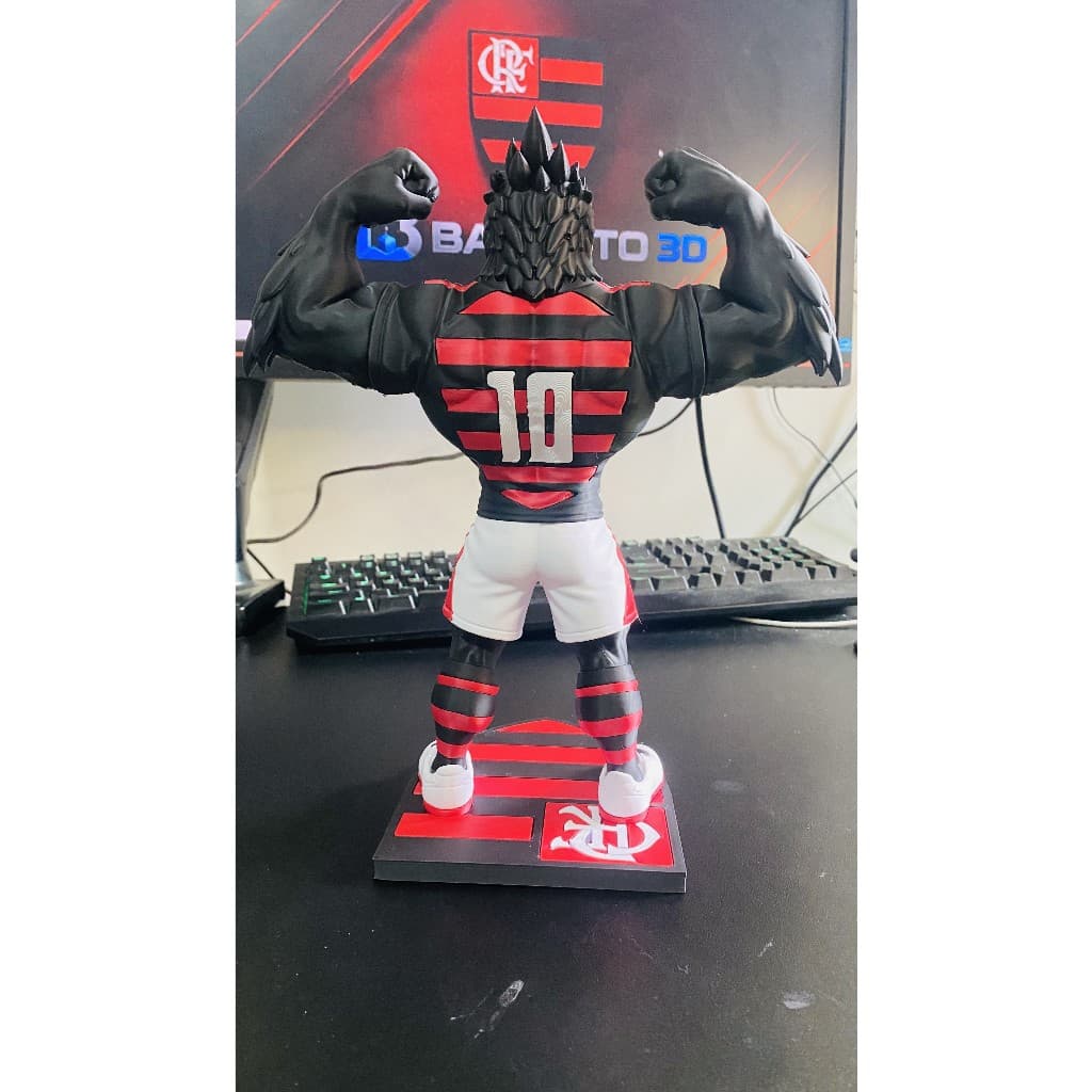 Mascote Urubu Flamengo 27cm Decoração Colecionável Presente
