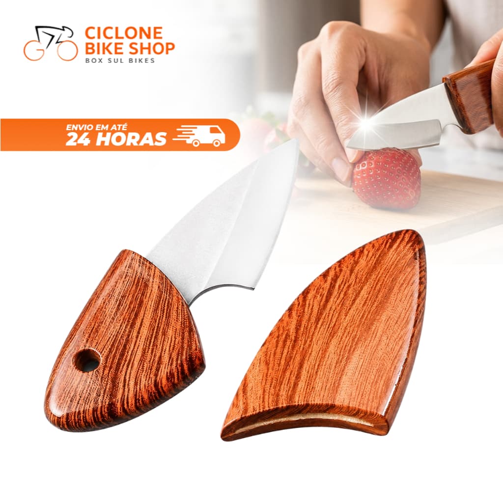 Faca De Frutas Aço Inox Com Bainha Mini Faca Para Piquenique Caça Pesca Camping Churrasco
