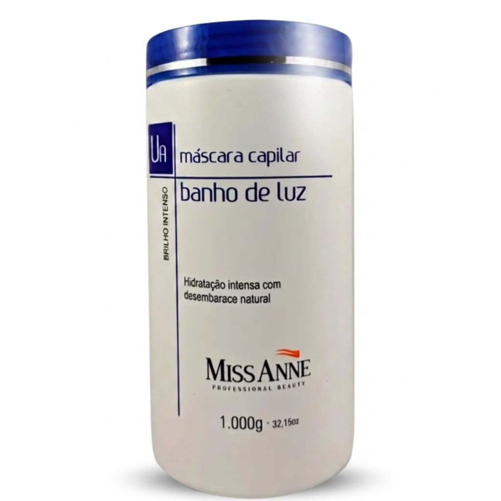 Máscara Capilar Miss Anne 1kg - Banho de luz