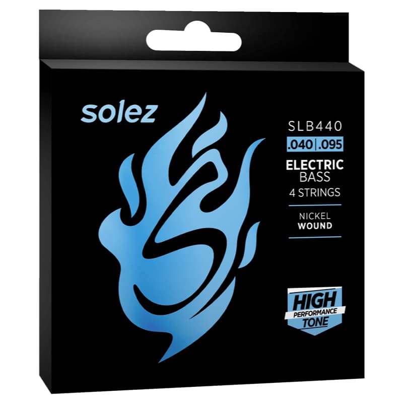 Encordoamento Solez Contra Baixo 4 Cordas SLB440 .040 .095 Nickel Wound