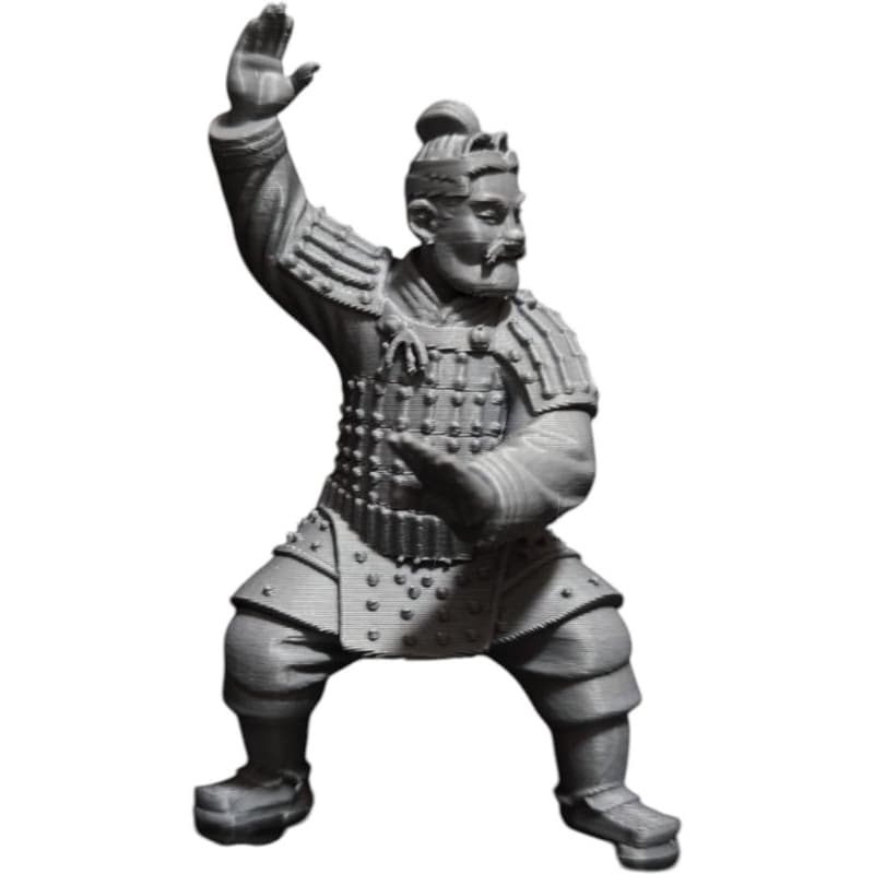 Estátua Guerreiro De Terracota Escultura Soldado Chinês Impressão 3D PETG Premium Colecionável Decoração Estante