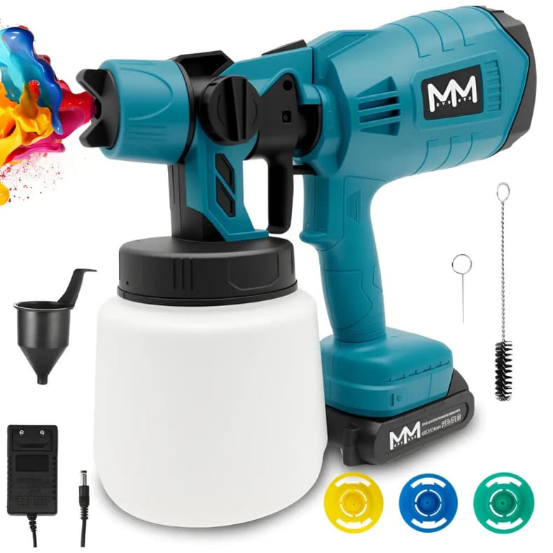 Pistola De Pintura e Pulverizadora Elétrica Portátil Bateria