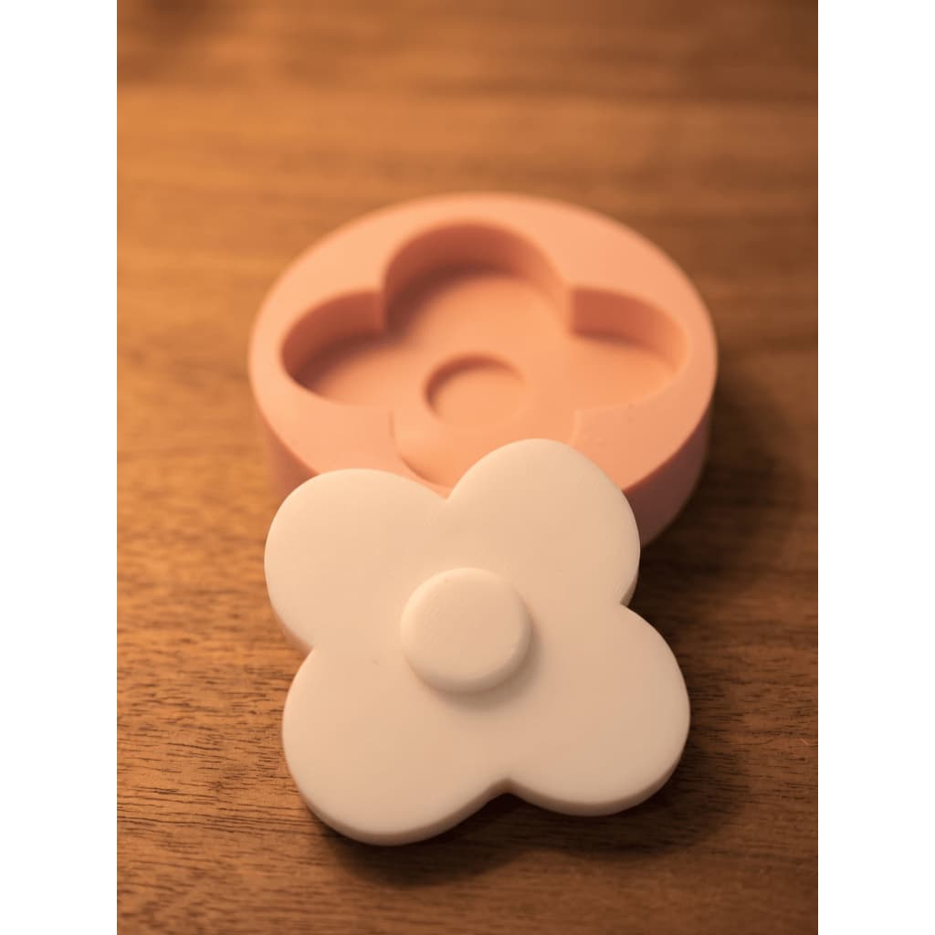Forma de Silicone Flor Minimalista para Velas, Sabonetes e artesanato