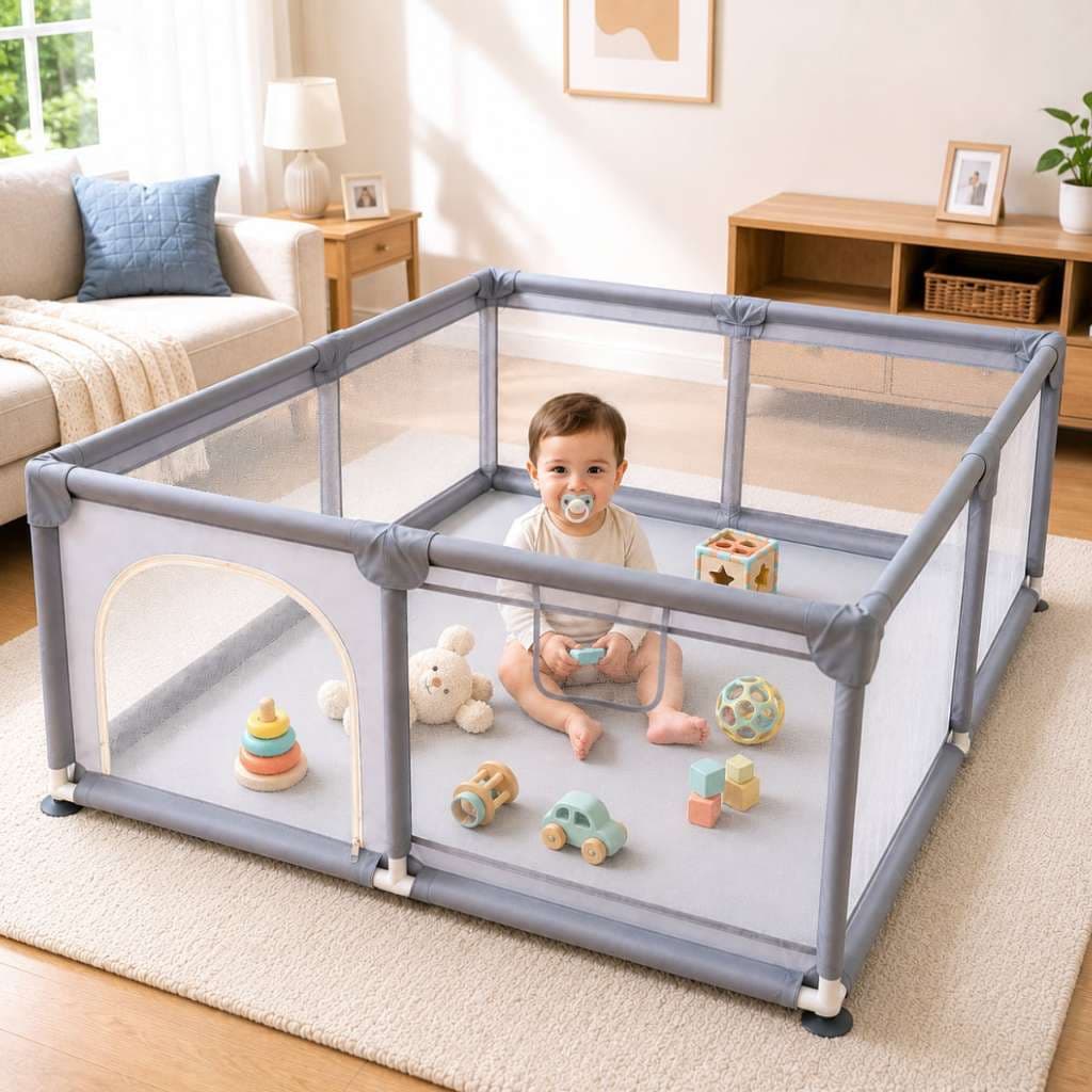 Cercadinho Para Bebê Grande Chiqueirinho Seguro Infantil 180x150x60cm Cercado Portátil Criança