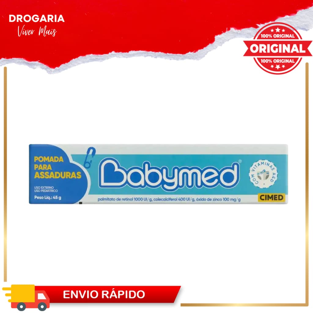 Babymed Pomada para Assaduras Bebê Azul 45g.