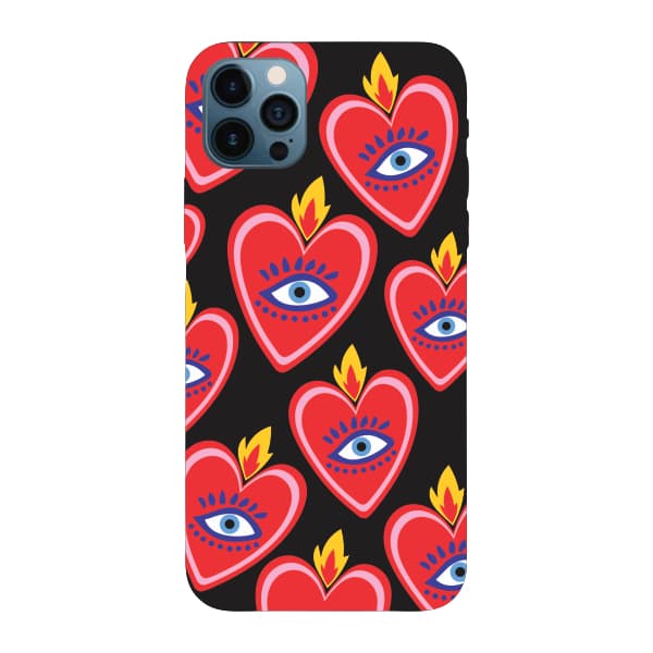 Capinha para iPhone 12 Pro Max Anti Impacto Fashion - SACRED HEART PATTERN