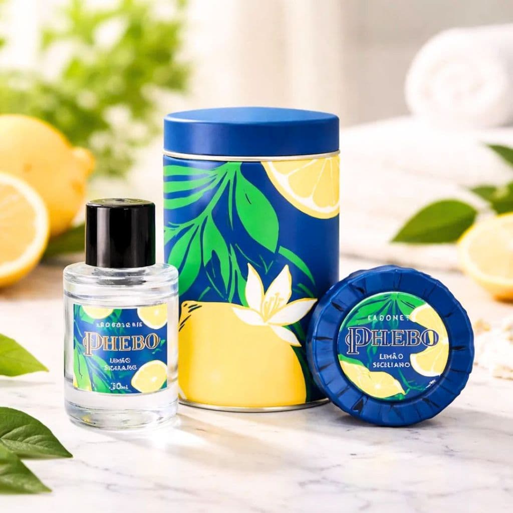 Kit Latinha Colônia & Sabonete Barra Limão Siciliano Phebo