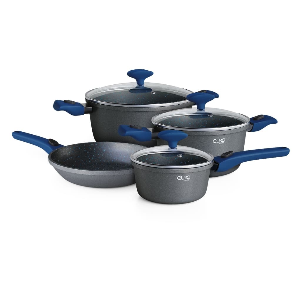 Conjunto de Panelas 4 Peças Antiaderente Smart Click Euro Home Indução