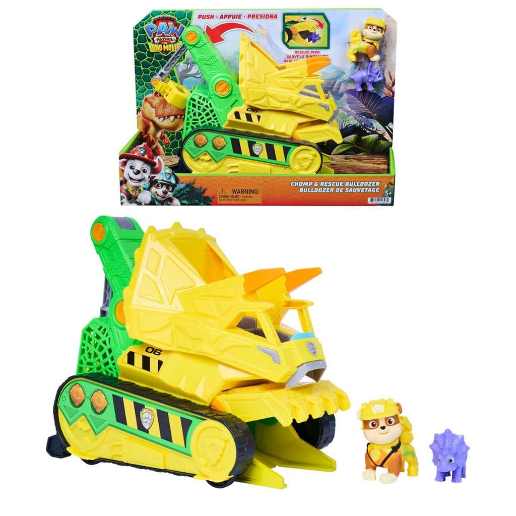Bulldozer Grande do Rubble com 2 Bonecos - Patrulha Canina