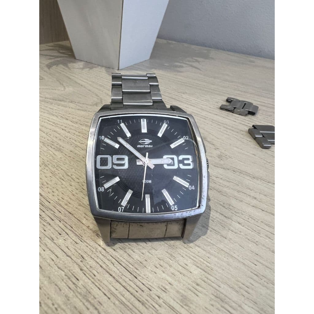 Relógio Mormaii Technos Aço Inox- usado