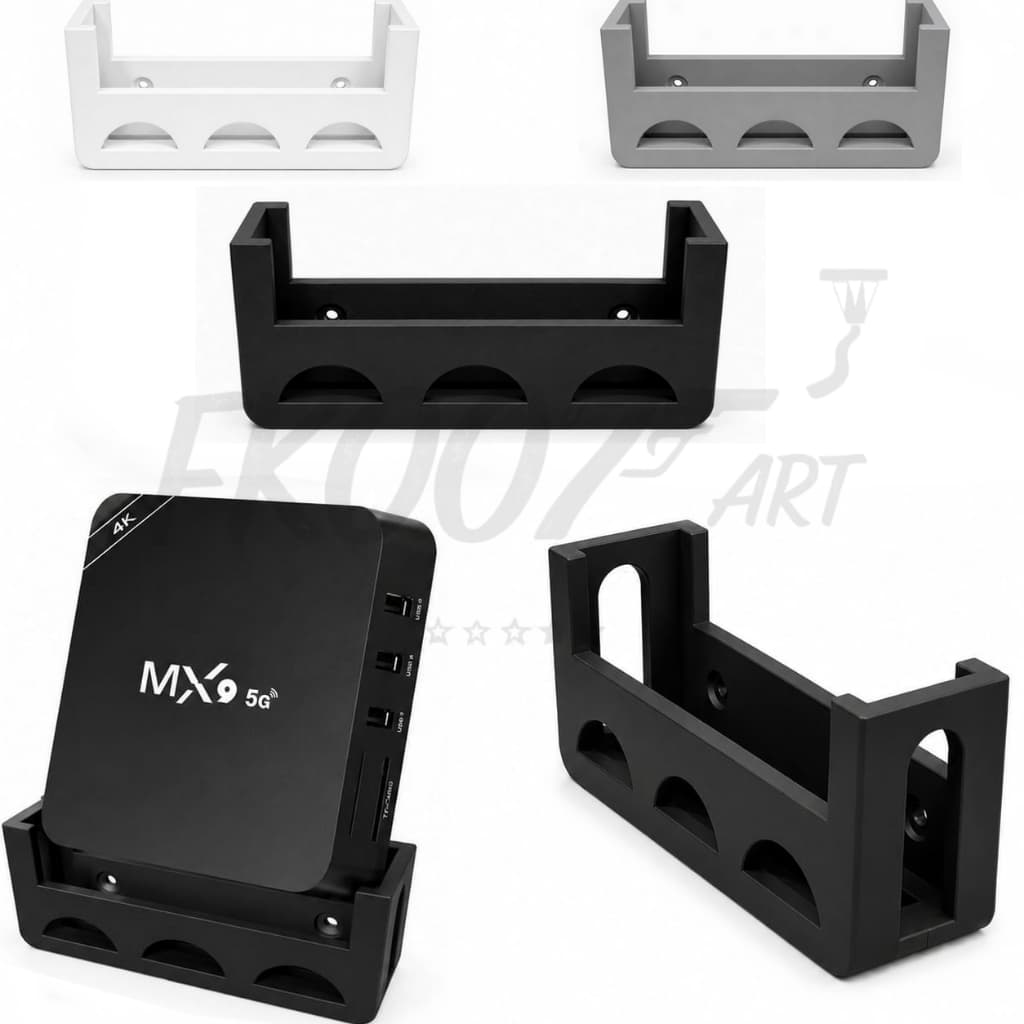 Suporte Parede TVBOX MX e  BOX UNIVERSAL ATÉ 12 X 3,0 CM