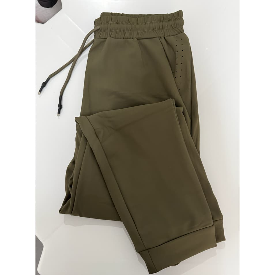 Calça Moletom Forrada Lã Carneiro Unissex Calça Cargo Verde Oliva com Cós Elástico – Tendência de Estilo Urbano 2026