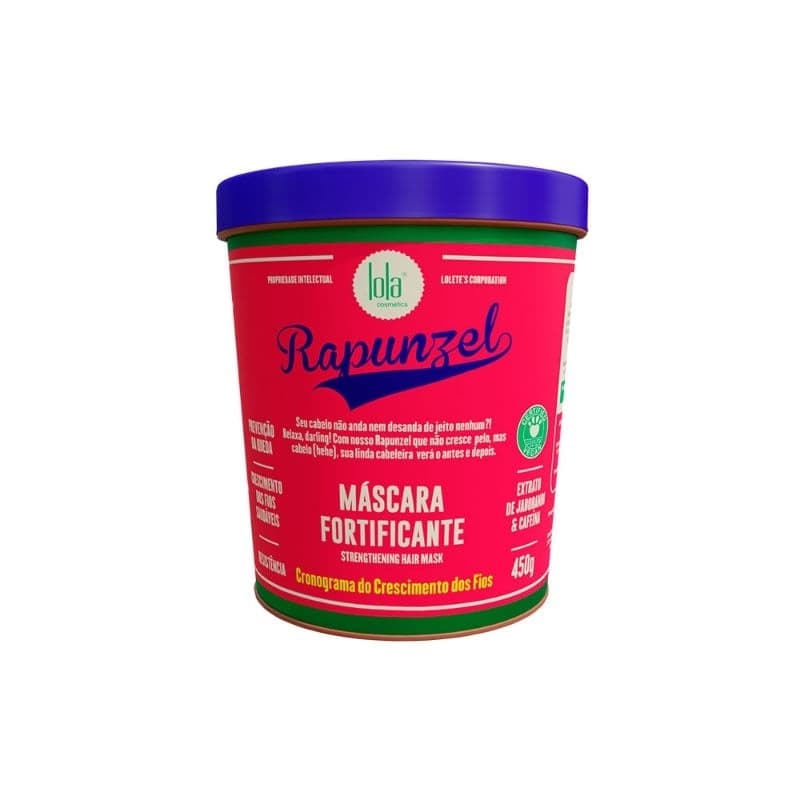 Lola Cosmetics Rapunzel Máscara Fortificante Crescimento Dos Fios 450g