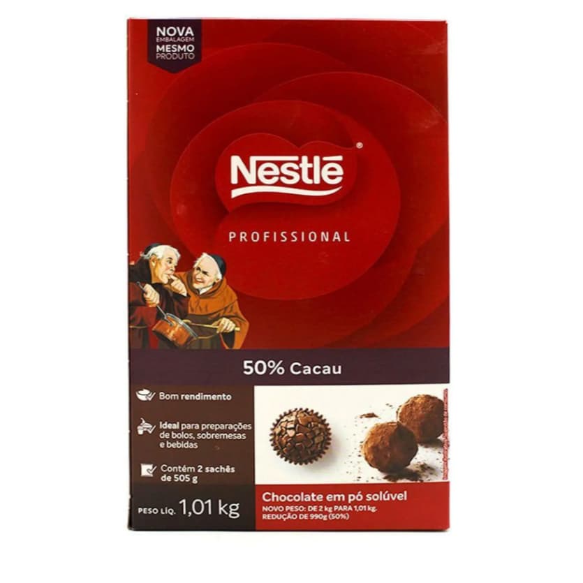 Chocolate em Pó 50% Cacau Dois Frades Nestlé 1,01Kg