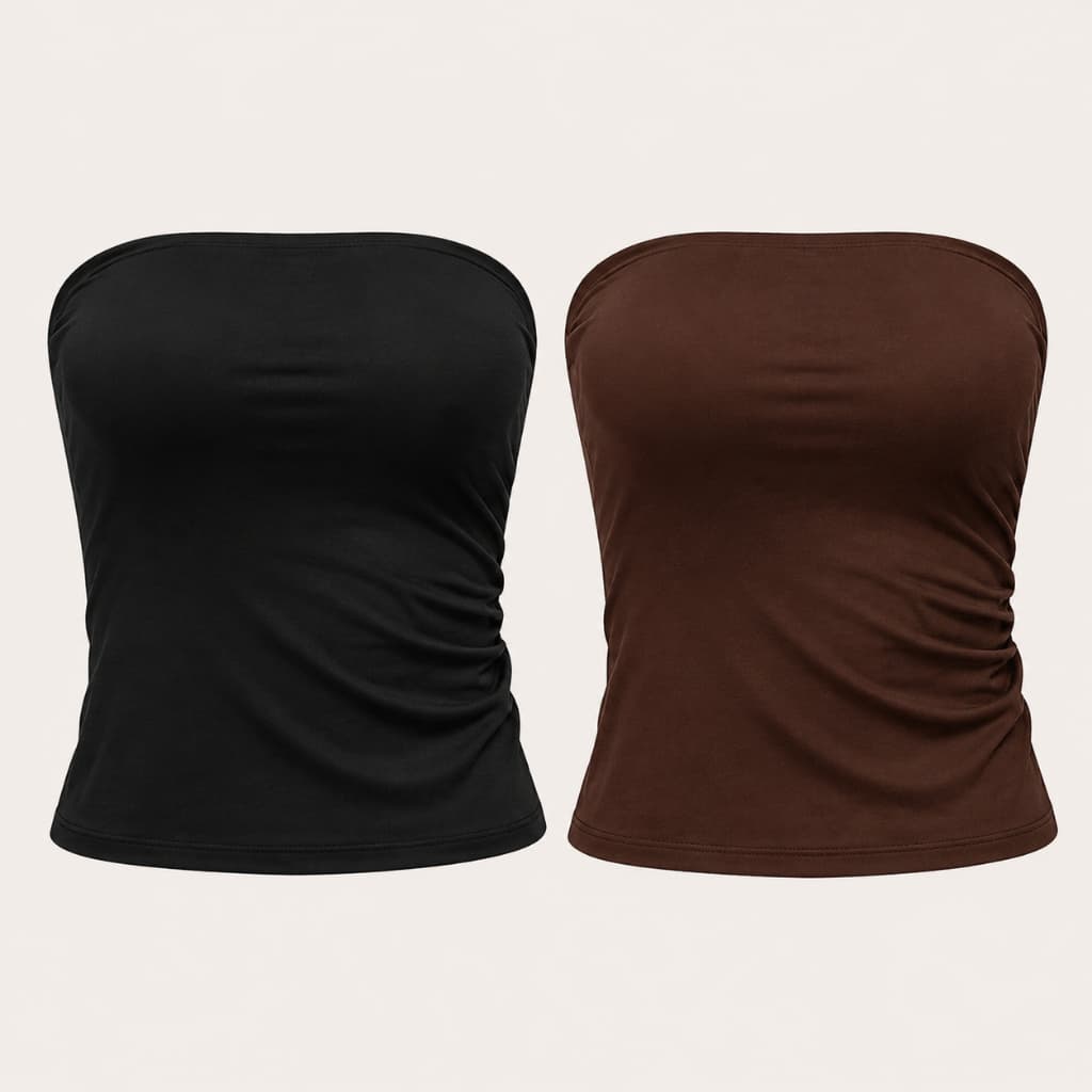 Top Tube Cropped Feminino Suplex Tomara Que Caia Top Faixa Comprido Forrado Sem Transparência