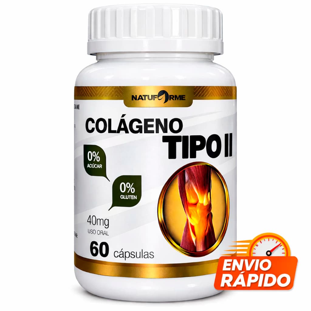 COLÁGENO TIPO 2 para Joelho Artrite Artrose Articulação Cartilagem - POTE PARA 30 DIAS USO