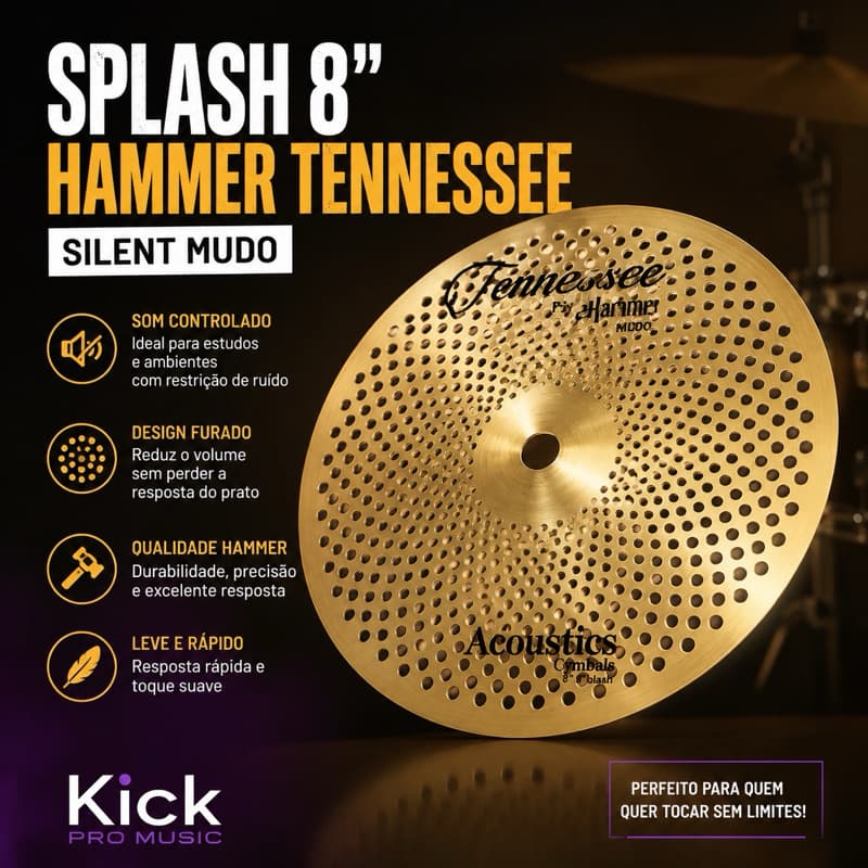Prato Splash 8° Hammer Silent Mudo